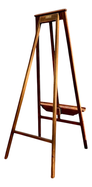 Extra Large Vintage Oakwood Field Easel, 1920s, W. Klein