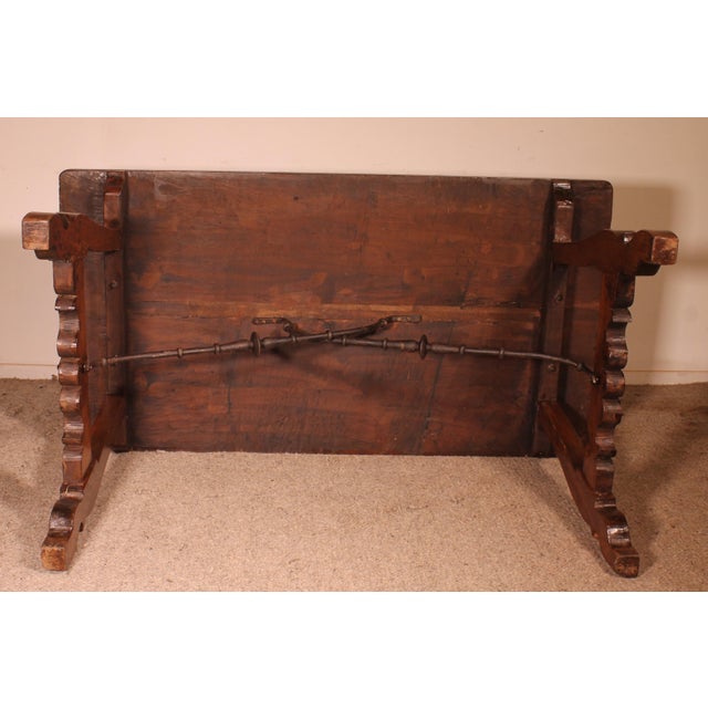 Antique Spanish Walnut Table, 1600s For Sale - Image 9 of 14