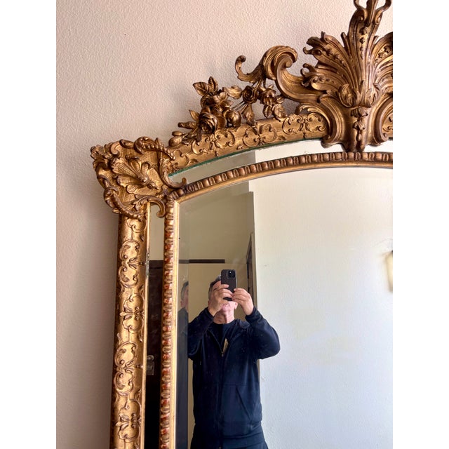Large Scale 19th Century French Regence Style Mirror For Sale In Houston - Image 6 of 9
