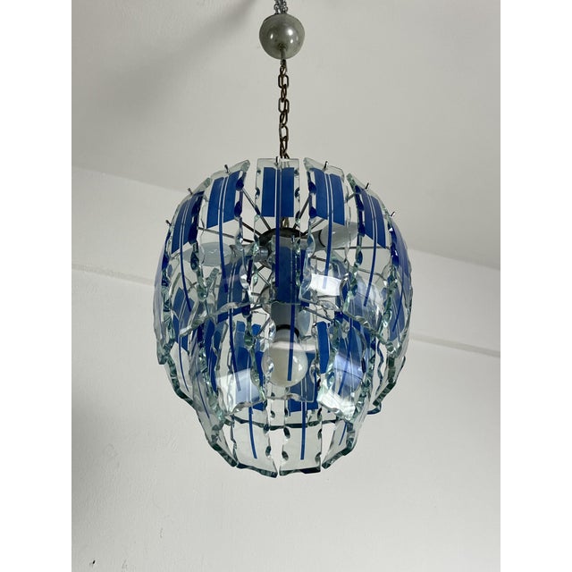 Vintage Chandelier in Colored Murano Glass in the style of Zero Quattro, 1970s For Sale - Image 3 of 13