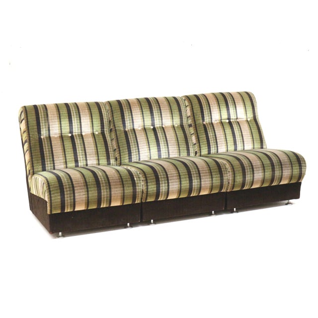 Mid-Century Modern Vintage Sectional Sofa, 1970s, Set of 3 For Sale - Image 3 of 5