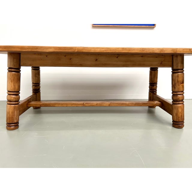 1970s Pine Dining Table by Georges Robert, 1970s For Sale - Image 5 of 17