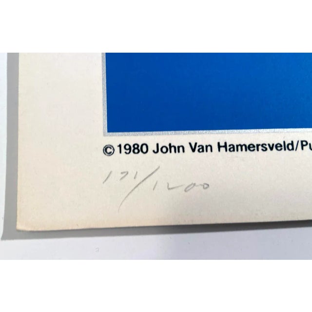 Art Deco John Van Hamersveld, Oceanliners, the Cooper-Hewitt Museum Hand Printed Silkscreen Limited Edition Print Holiday Sale For Sale - Image 3 of 5