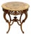 Antique Round French Louis XV Style Carved Wood Center Table For Sale