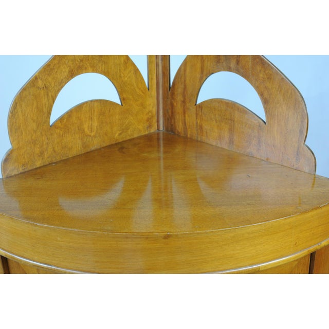 Corner Cupboard with Rounded Front, Early 20th Century For Sale - Image 13 of 14