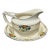 Antique w.h. Grindley & Co. “Chelsea Ivory” English Ironstone Gravy Boat & Underplate For Sale