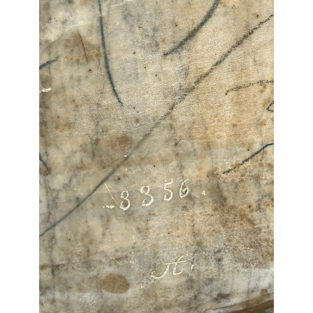 Antique Renaissance Revival Walnut Parlor TableWith White Marble Top For Sale - Image 18 of 18