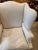 Wood Pair of Baker Furniture Morse Wingback Arm Chair For Sale - Image 7 of 13