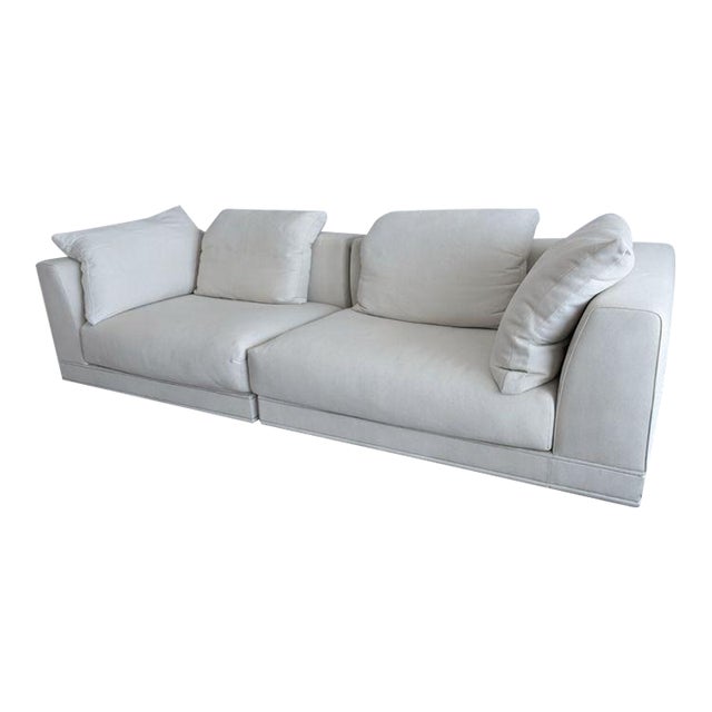 Crafted in Italy by Club House Italia, this authentic Fendi Casa modular sofa combines Italian haute couture with...