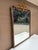 French Provincial Late 20th Century Italian Giltwood Mirror With Blue Painted Details and Floral Swags For Sale - Image 3 of 12