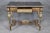 French Bronze Figural and Basket Mounted Desk Center Table Manner of Adam Weisweiler For Sale - Image 3 of 12