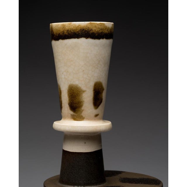 Studio Ceramic Vase by Friedhelm Tschentscher, 1960s For Sale - Image 14 of 15