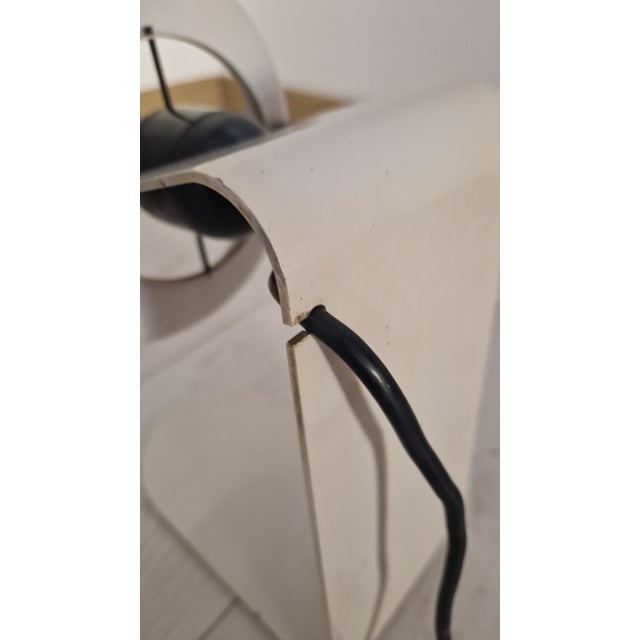 Mid-Century Modern Hanging White Iron Table Lamp from Stilnovo, 1970s For Sale - Image 3 of 13