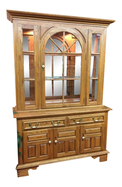 Vintage keller china cabinet clearance