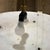 Alabaster 1960s Large Art Deco Alabaster Dome Pendant Chandelier Glass Figures For Sale - Image 8 of 11