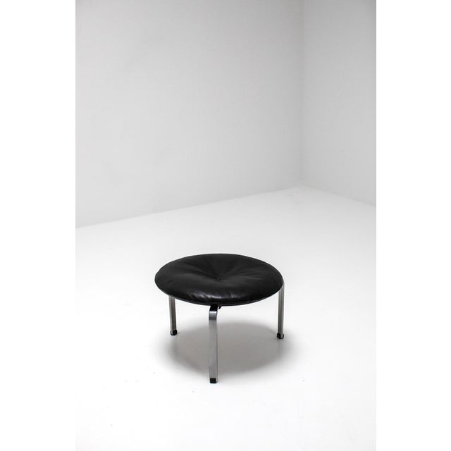 Black PK33 Stool by Poul Kjærholm for E. Kold Christensen, 1959 For Sale - Image 8 of 9