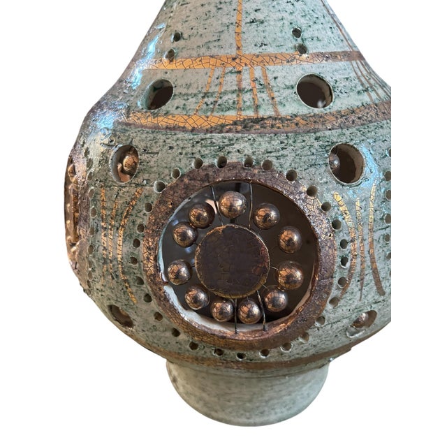 Studio Pottery Ceramic Lamp by Georges Pelletier, 1970s For Sale - Image 6 of 7