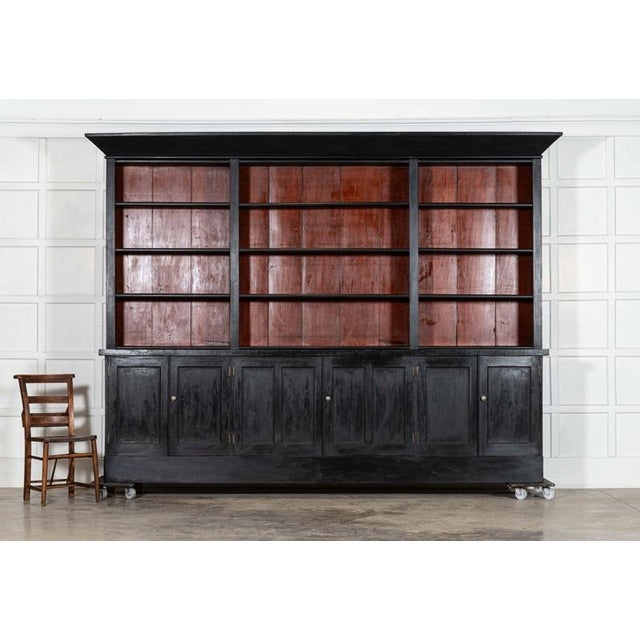 English Ebonised Mahogany Library Bookcase, 1890 For Sale - Image 4 of 18