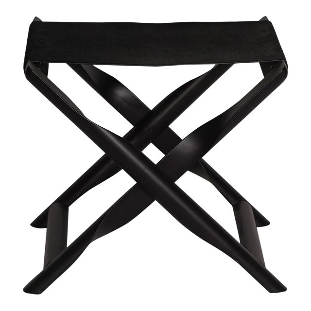 Giobagnara Arturo Black Folding Stool For Sale