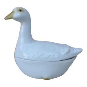 Circa 1950 Majolica Goose Tureen