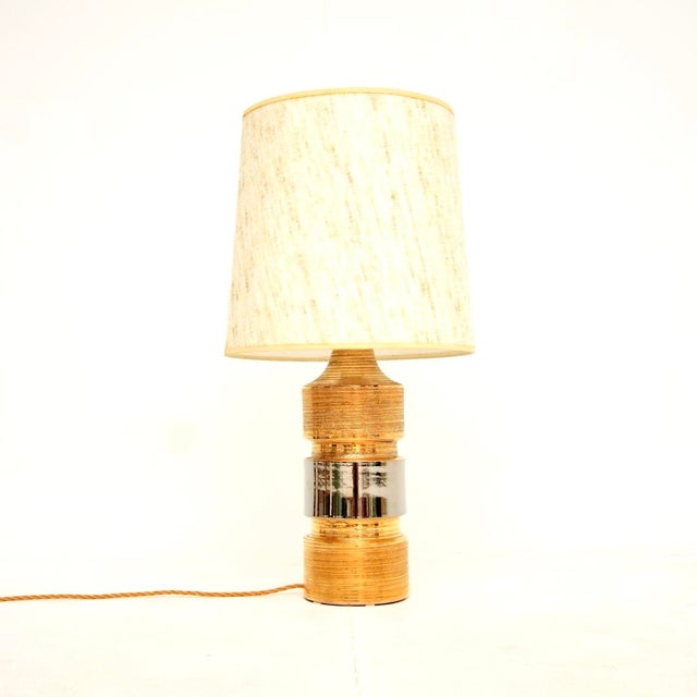 A stunning vintage Italian ceramic table lamp by Bitossi. This was designed by Aldo Londi, it was made in Italy and dates...