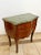 Wood 1900s Antique French Small Bombe Commode with Green Marble Brass Ormolu For Sale - Image 7 of 11
