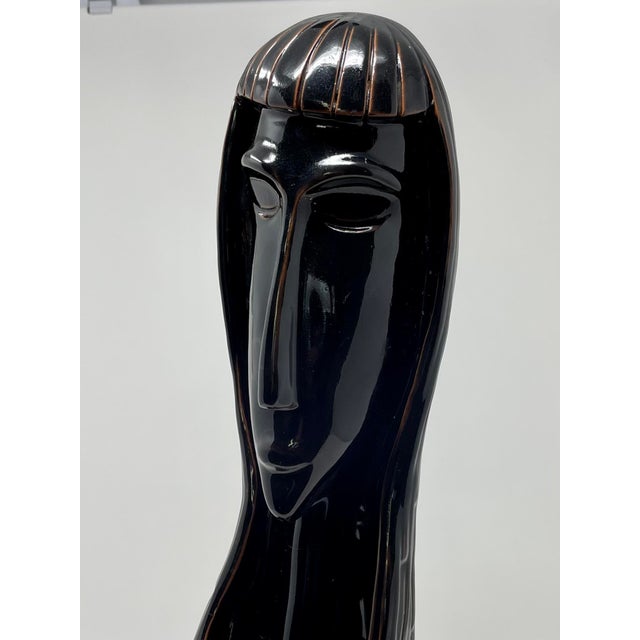 Mid 20th Century 1970s Tête De Femme Sculpture, Manner of Amedeo Modigliani For Sale - Image 5 of 12
