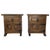Spanish Walnut Nightstands with Iron Hardware - a Pair For Sale - Image 9 of 9