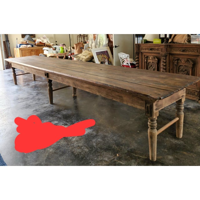 Rustic Sixteen Foot Texas Longleaf Pine Table Chairish