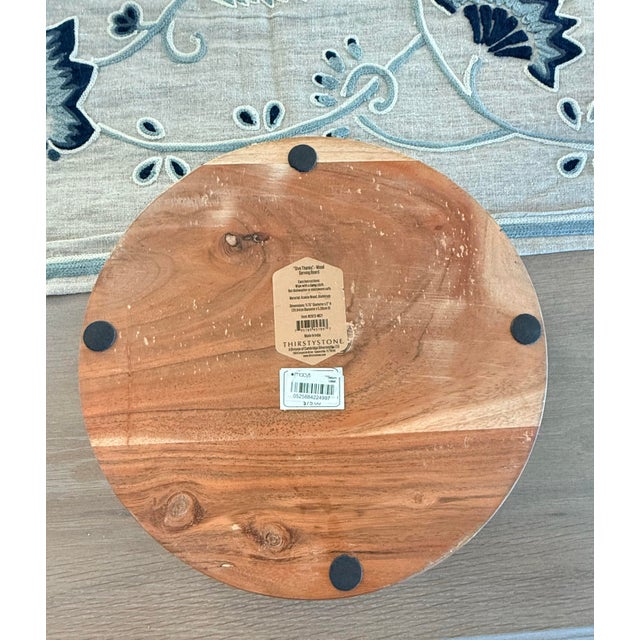 Brown Give Thanks Wooden Serving Tray or Charcuterie Board For Sale - Image 8 of 9