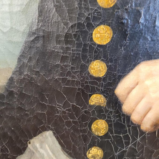 Julie Delamontre, Portrait of a Military Officer, 1832, Oil Painting on Canvas, Framed For Sale - Image 7 of 18