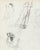 Grace Spongberg (American, 1906-1992) Yaqui figure studies, oil pastel on paper, estate stamp on reverse. Grace Spongberg...