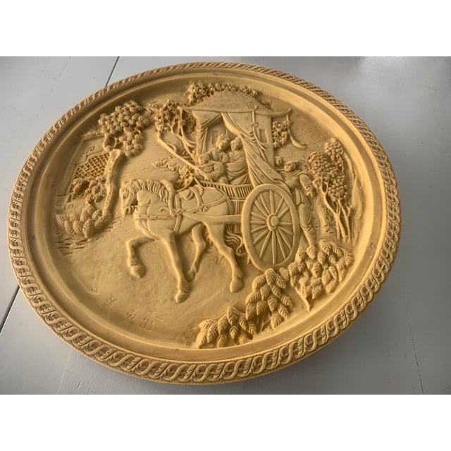 Light Yellow Carved Alabaster Artwork, 1970s For Sale - Image 8 of 18