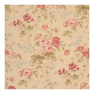 Sample - Schumacher Salisbury Wallcovering in Butter For Sale