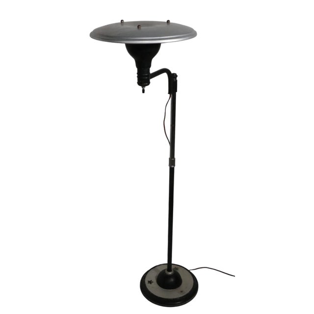 Art Deco Mid Century Sight Light Adjustable Floor Lamp by LeRoy Doane for m.g. Wheeler For Sale - Image 13 of 13