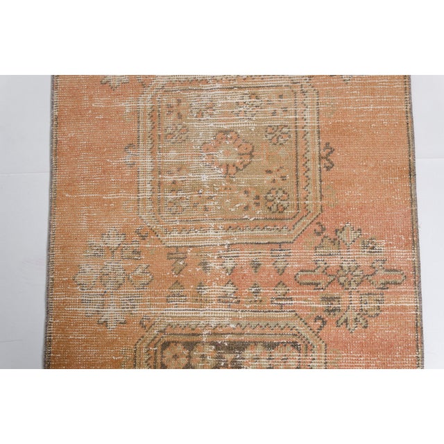 Mid 20th Century Orange Traditional Turkish Rug For Sale - Image 10 of 10