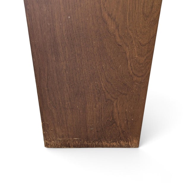 Brown 1970s Japanese Veneered-Plywood Bookcase With Adjustable Shelves and Dividers For Sale - Image 8 of 18