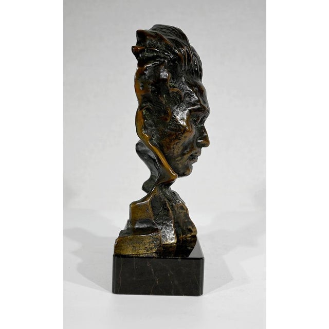 Bronze Beethoven Sculpture by P. Le Faguays, 1930s For Sale - Image 4 of 16