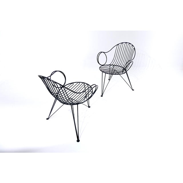 Vintage German Wire Chairs from Mauser Werke Waldeck, 1950s, Set of 2 For Sale - Image 12 of 18