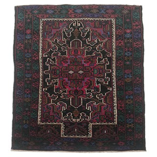 Vintage Afghan Rug, 1950s For Sale