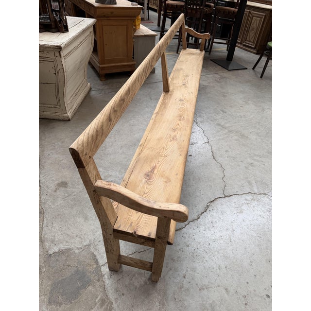 Benches with Backrests, Early 20th Century, Set of 2 For Sale - Image 10 of 13