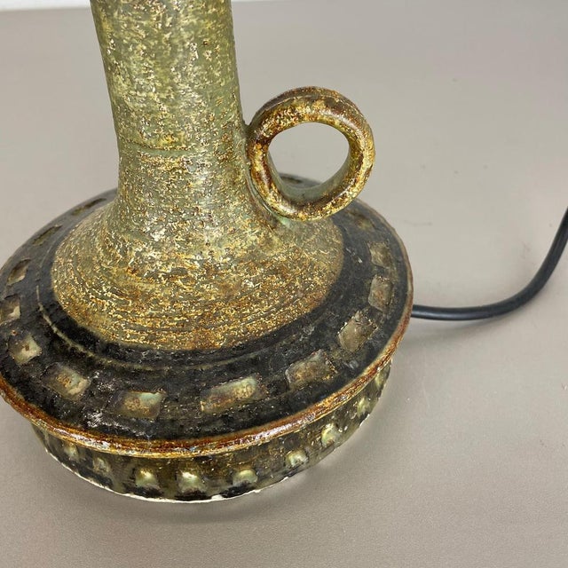Ceramic Studio Pottery Table Light Base attributed to Jette Helleroe Ceramics, Denmark, 1970s For Sale - Image 12 of 18