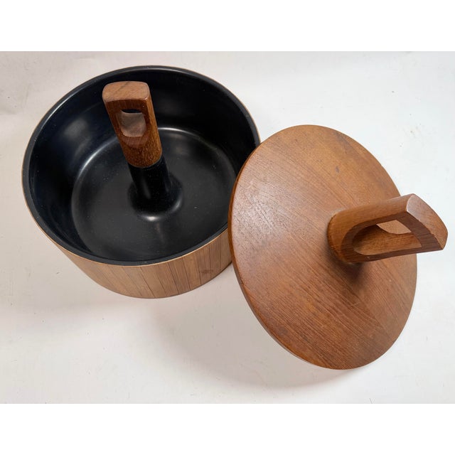 Wood Jens Quistgaard Dansk Modern Bamboo and Teak Ice Bucket, 1960, Denmark For Sale - Image 7 of 9