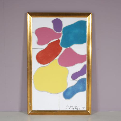 Ceramic Framed Ceramic Artwork by Jan Snoeck, Netherlands, 1990s For Sale - Image 7 of 8