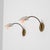 Italian Curved Brass and Opaline Glass Sconces, 1950s, Set of 2 For Sale - Image 6 of 13