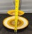 Stangl Pottery Sun Pebbles 2 Tier Tidbit Serving Tray Plate MCM Yellow Orange For Sale - Image 10 of 11