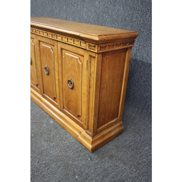 Italian Style Fruitwood Credenza For Sale - Image 4 of 9