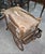 A rare and unique designer bar table, crafted from carefully turned and assembled solid wood, showcasing a distinctive...