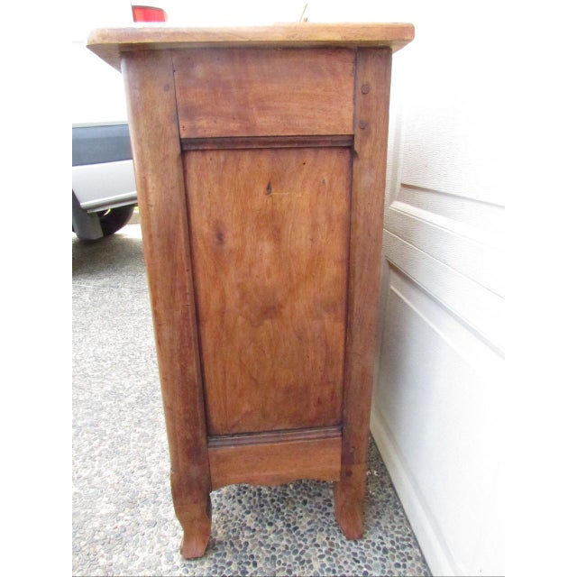 Brown Antique French Walnut Narrow Buffet For Sale - Image 8 of 18