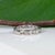 Metal Diamond Estate Band With 9 Earth-Mined Diamonds in Solid 14k Gold, Size 6.75 For Sale - Image 7 of 8